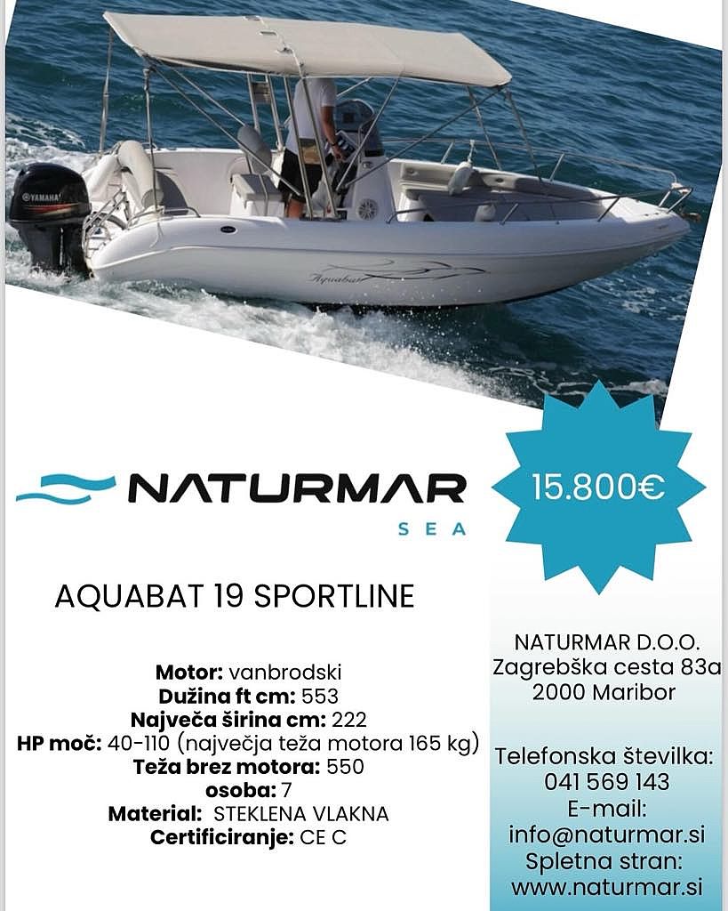 Aquabat 19 Sport Line AKCIJA - 2023 - for sale: 15000.-EUR