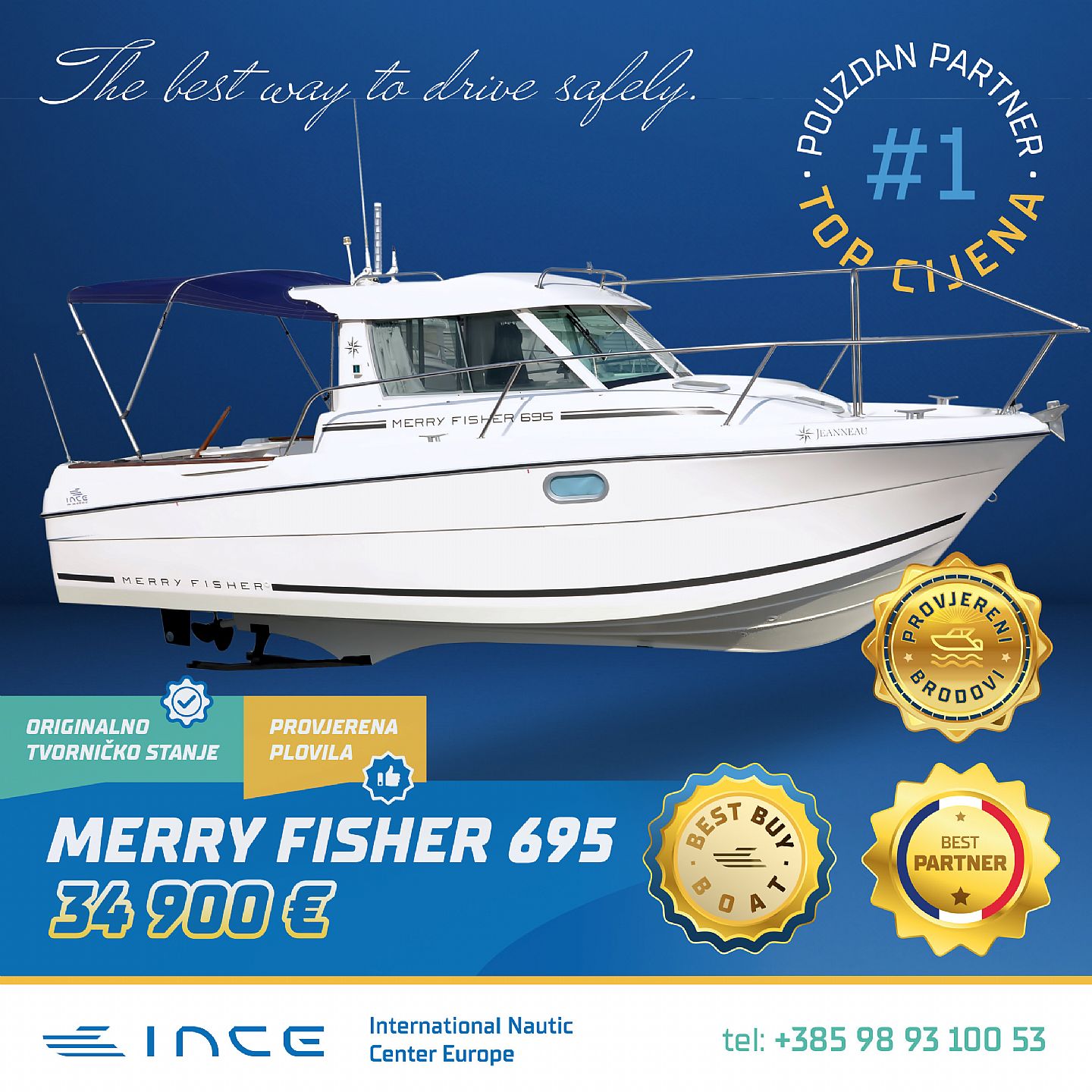 Jeanneau MERRY FISHER 695 IB - 1998