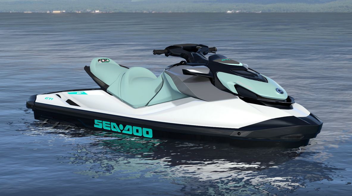 SeaDoo GTI 130 - (Bright White - Neo Mint) - 2025
