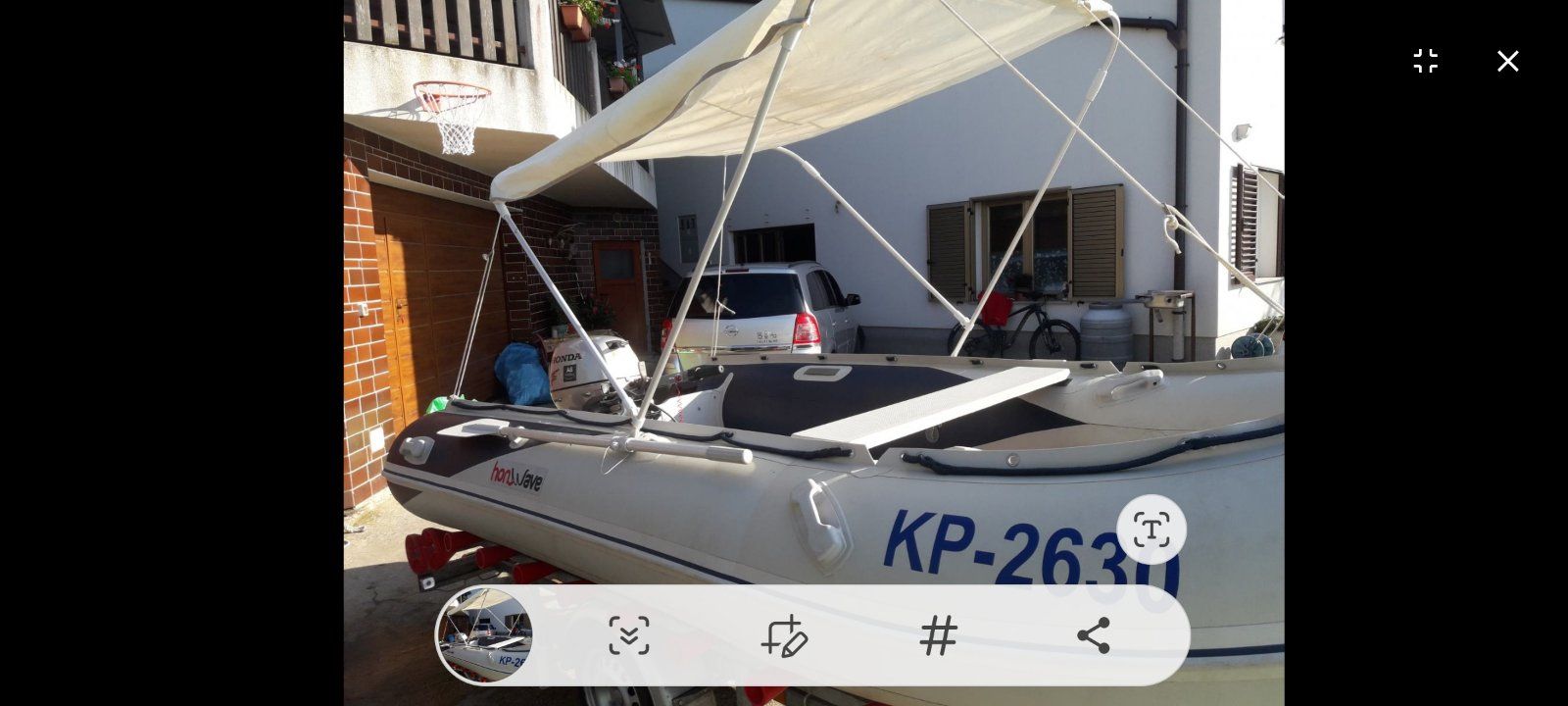 GUMENJAK HONDA Gumenjak Honda HonWave T40-AE3 Aluminijasto dno - 2011