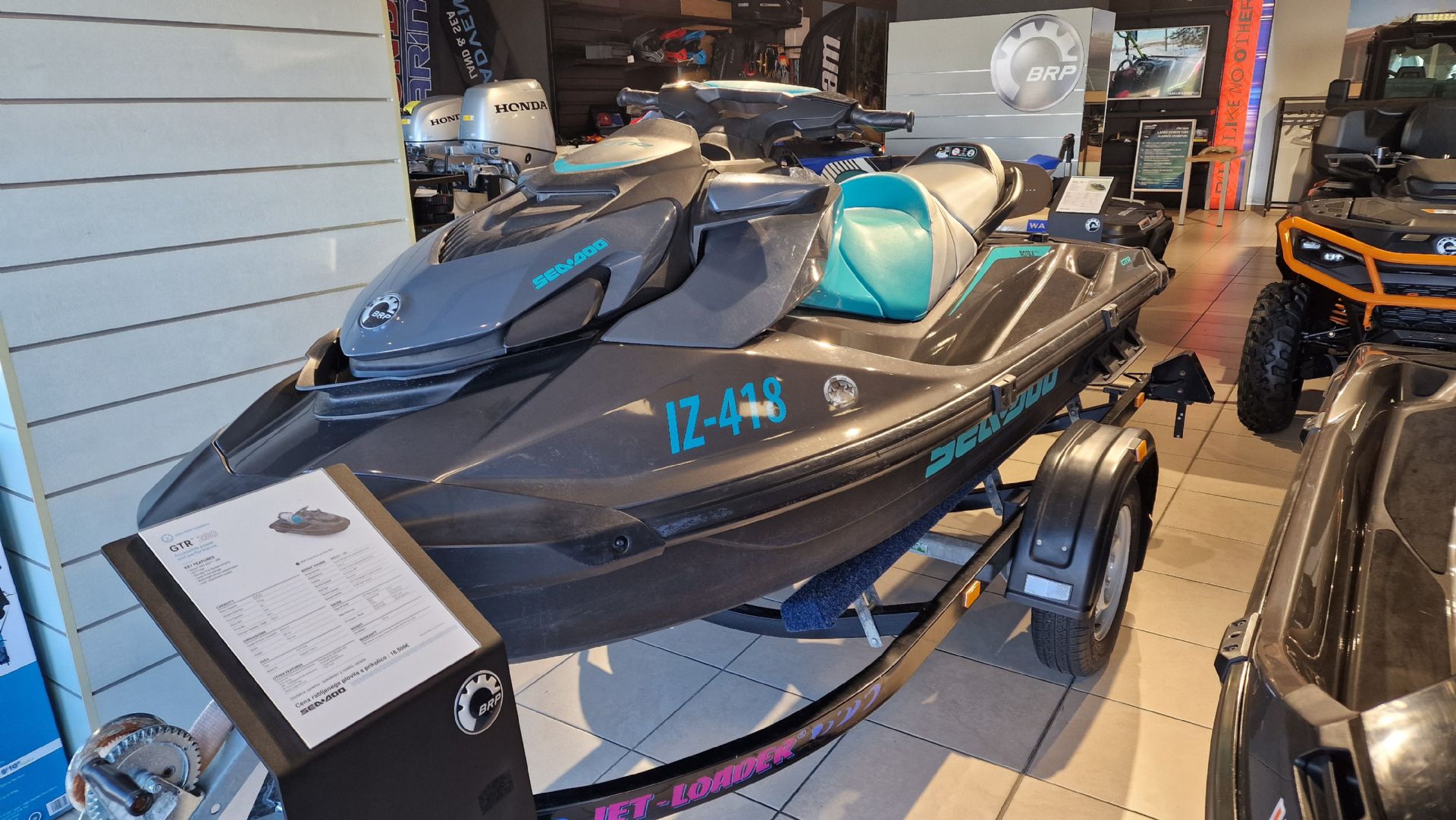 Sea-Doo GTR 230 - (Eclipse Black - Reef Blue) - 2024