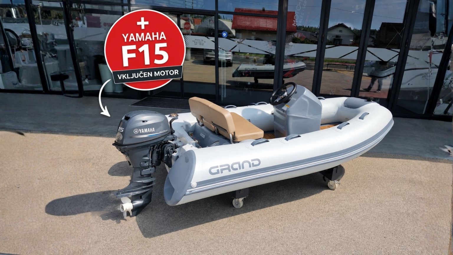 Grand Boats Grand S300HL ARTIC GREY + F15 - NA ZALOGI - 2026