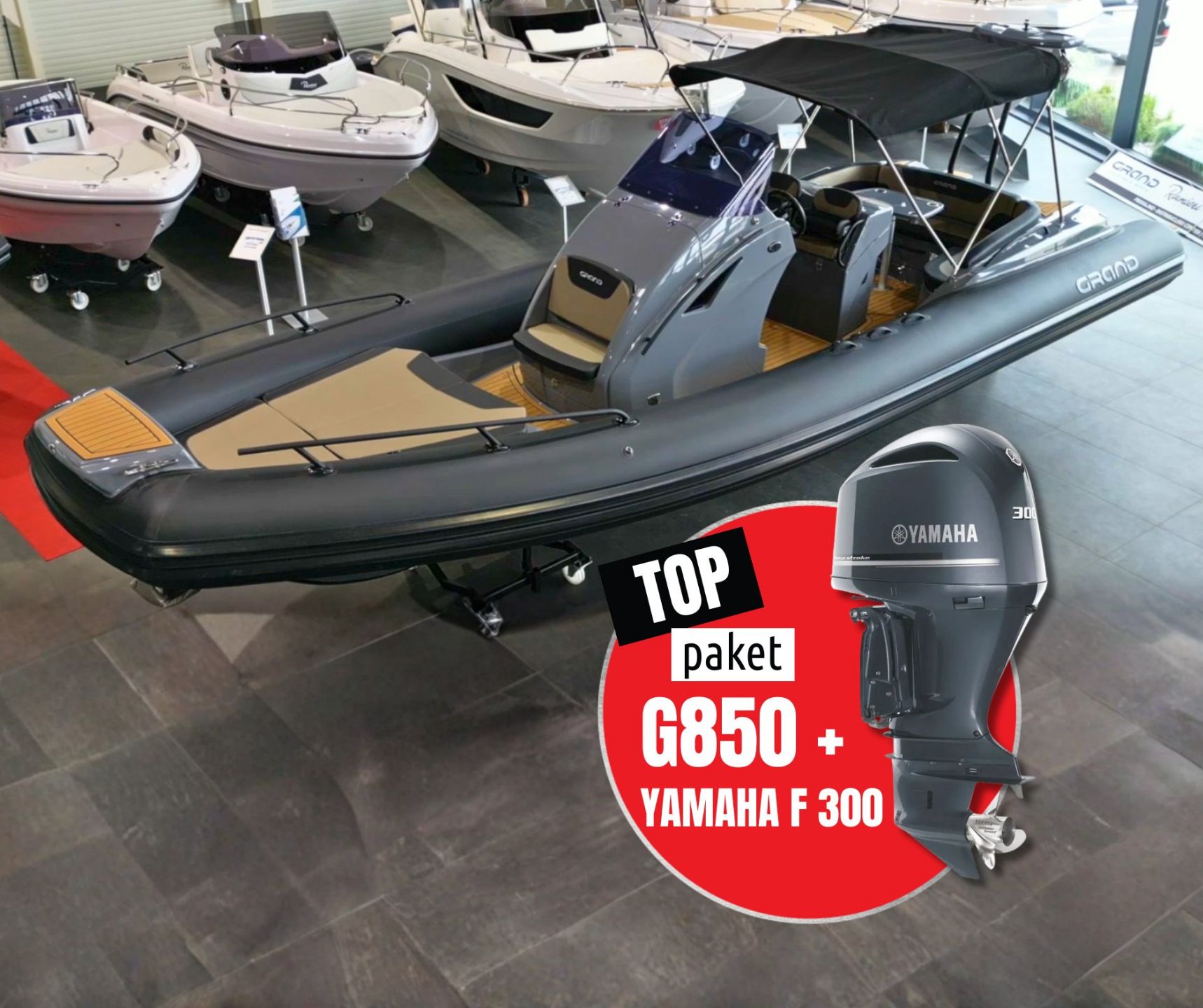 Grand Boats Grand G850HGLF+Yamaha F300 - 2026