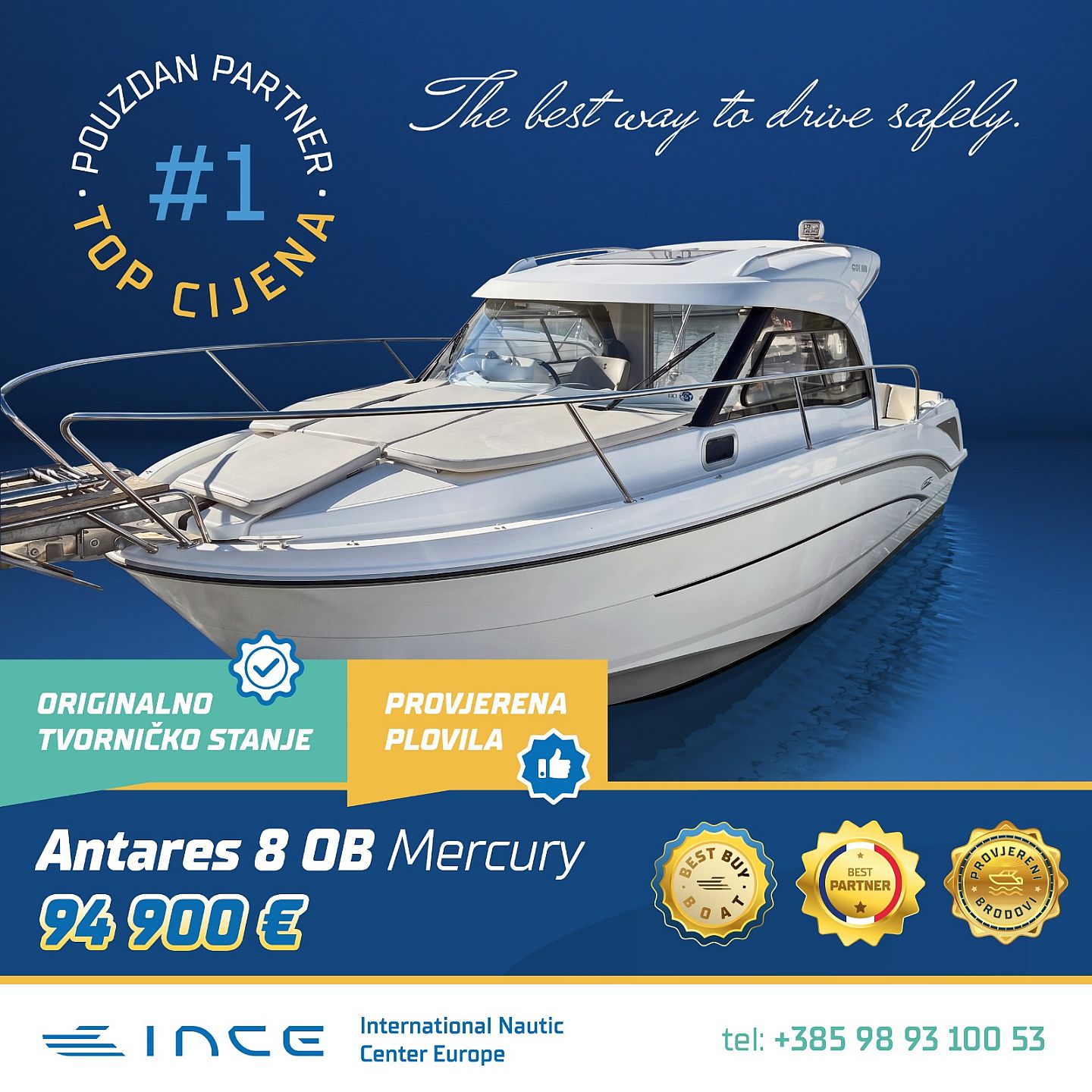 Beneteau ANTARES 8 OB MERCURY - INCE NOVO - 2021