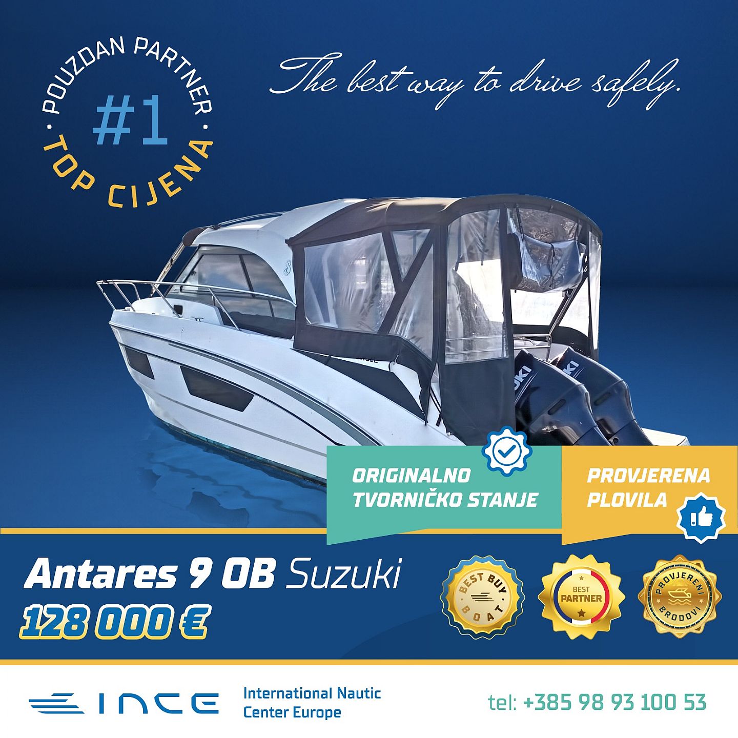 Beneteau ANTARES 9 OB SUZUKI ... - 2019 - for sale: 128000.-EUR
