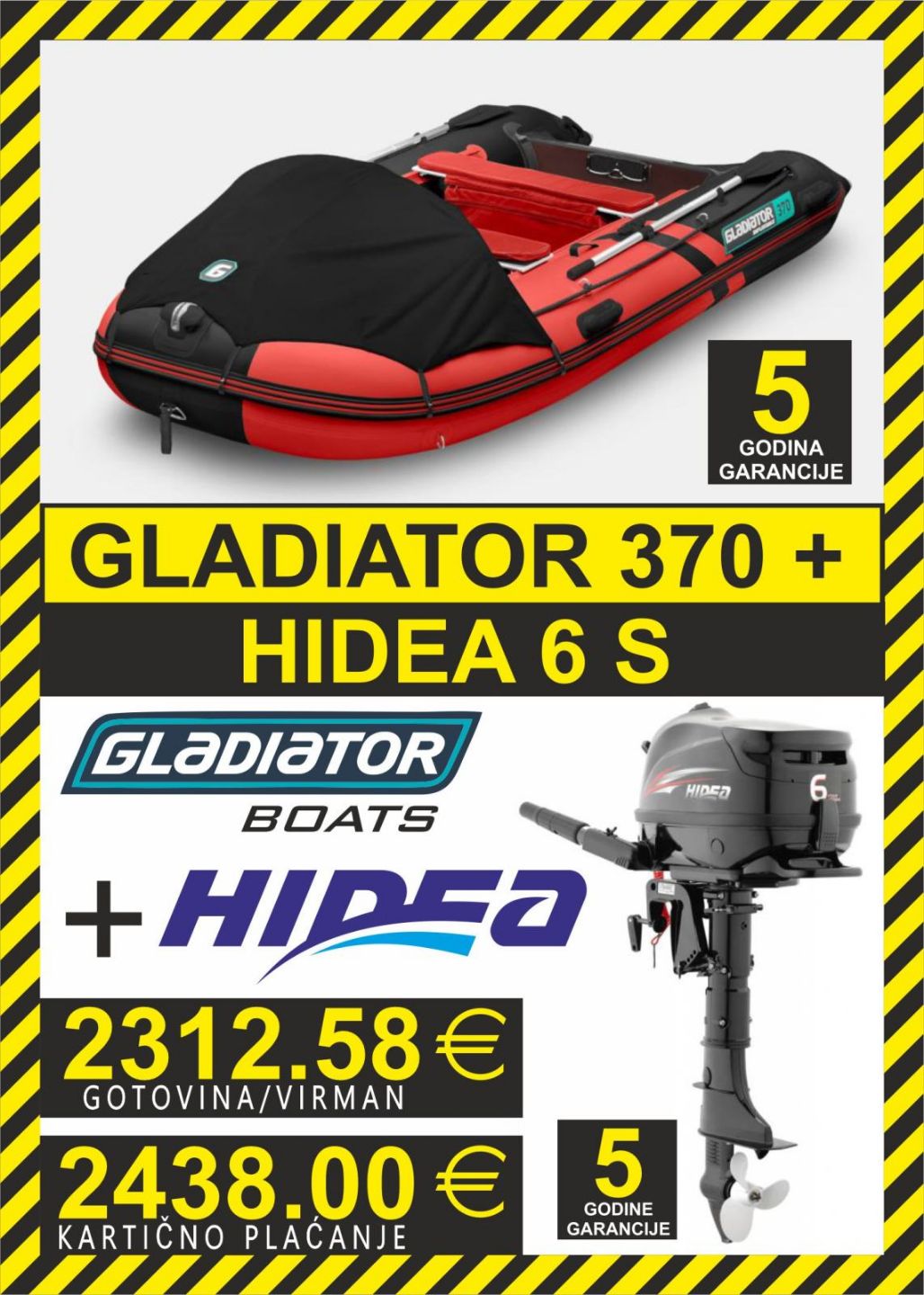 GLADIATOR set 370   motori Hidea - 2025
