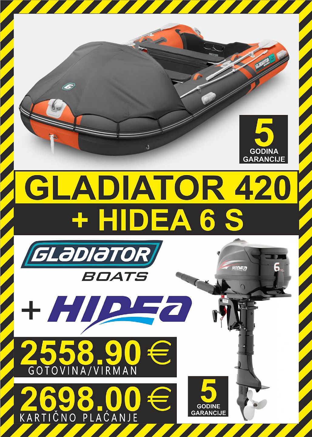 GLADIATOR set 420   motori Hidea - 2025