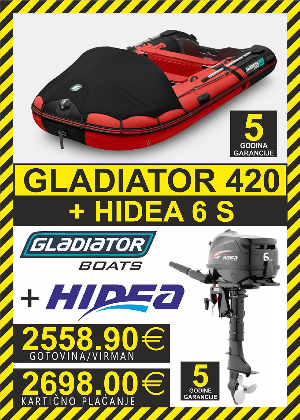 GLADIATOR set 420   motori Hidea - 2025