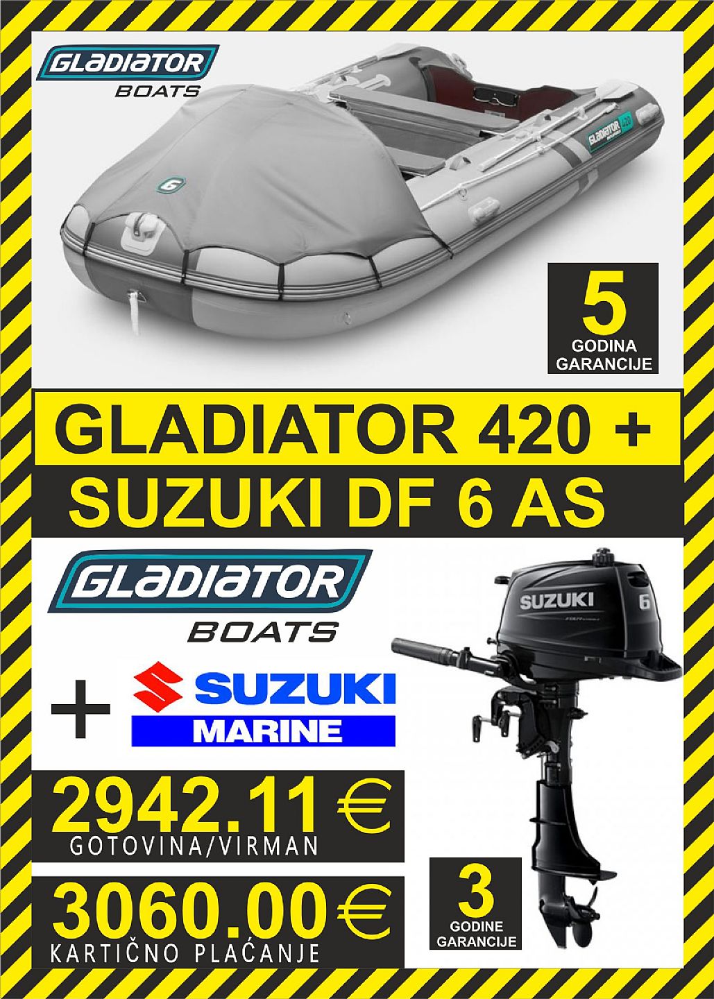 GLADIATOR set 420   motori Suzuki - 2025