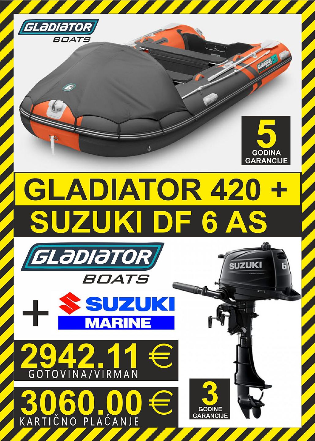 GLADIATOR set 420   motori Suzuki - 2025