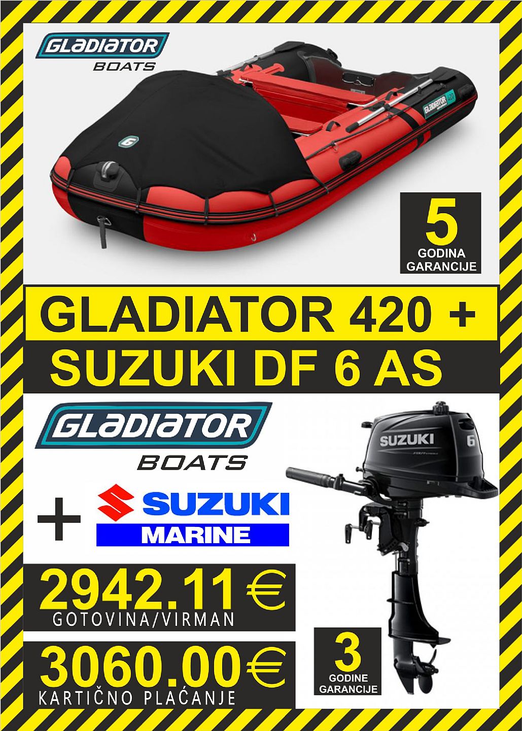 GLADIATOR set 420   motori Suzuki - 2025