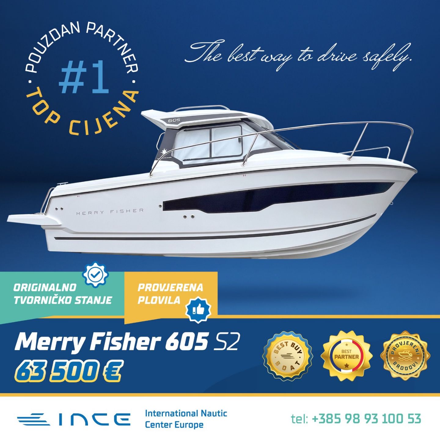 Jeanneau MERRY FISHER 605 S2 ... - 2026 - for sale: 63500.-EUR