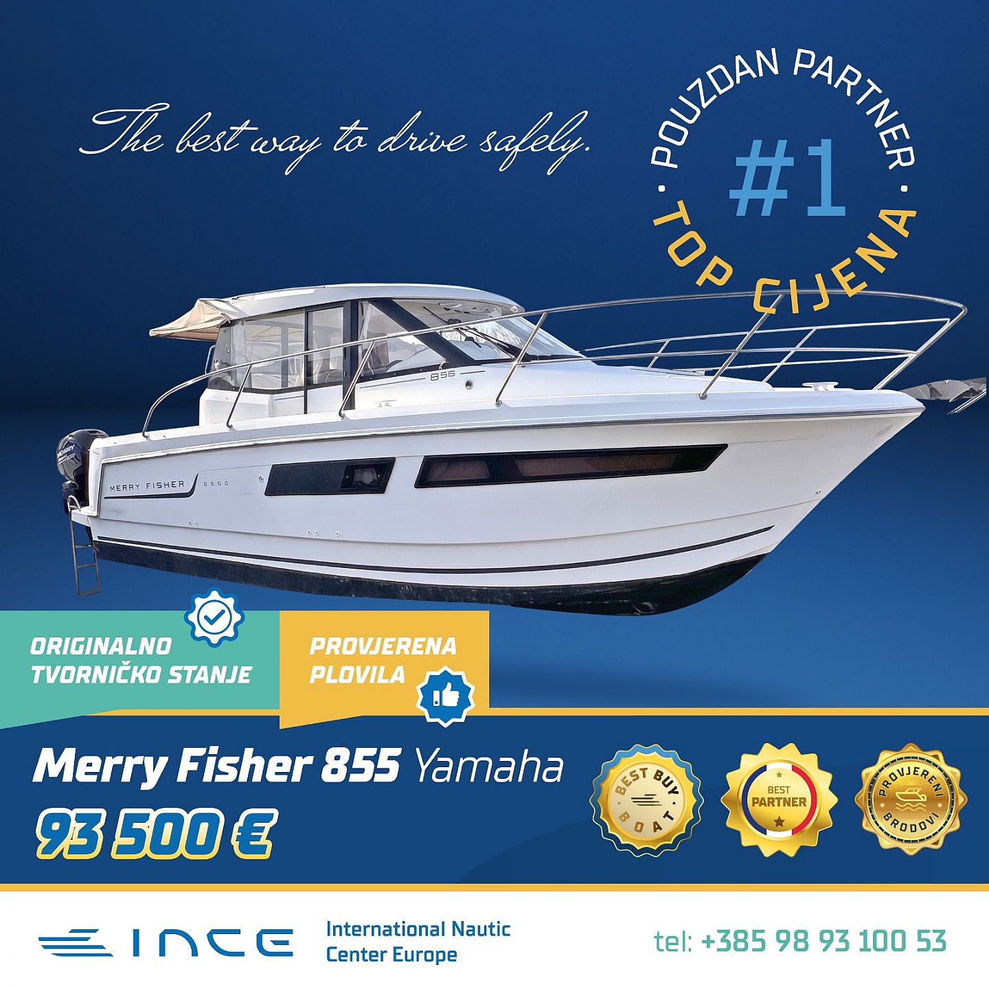 Jeanneau MERRY FISHER 855 CRO... - 2014 - for sale: 93500.-EUR