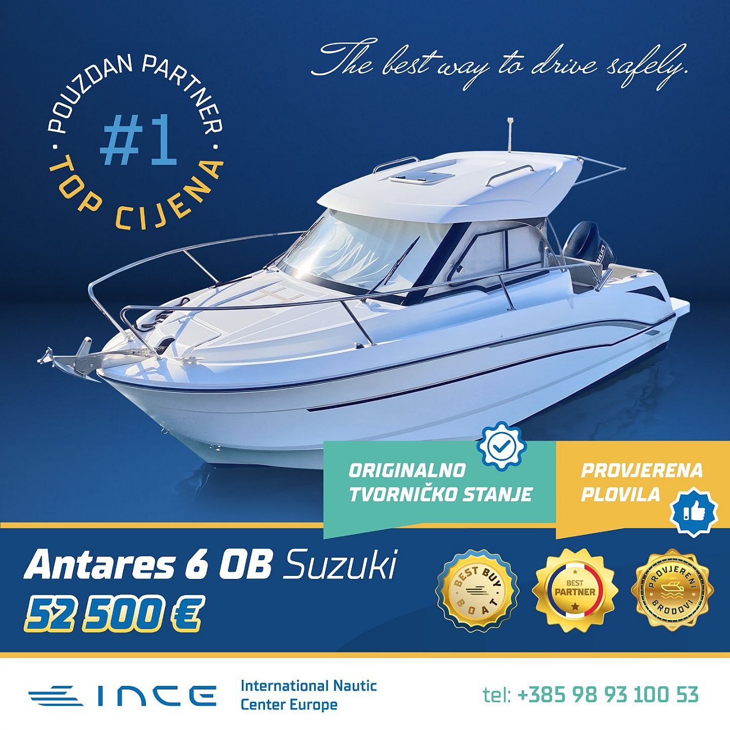 Beneteau ANTARES 6 OB SUZUKI ... - 2019 - for sale: 52500.-EUR